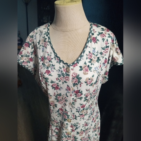 Vintage Jim Elliot Floral Dress - Picture 1 of 10